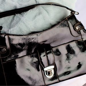 Vintage Liz Claiborne - Sleek Black Leather - Beautiful Condition